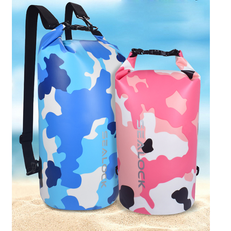 Sealock Camo Dry Çanta Üzən Suya davamlı Sırt çantası